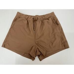 Old Navy Womens Shorts Size Large Brown Active Powersoft High Rise Go Dry